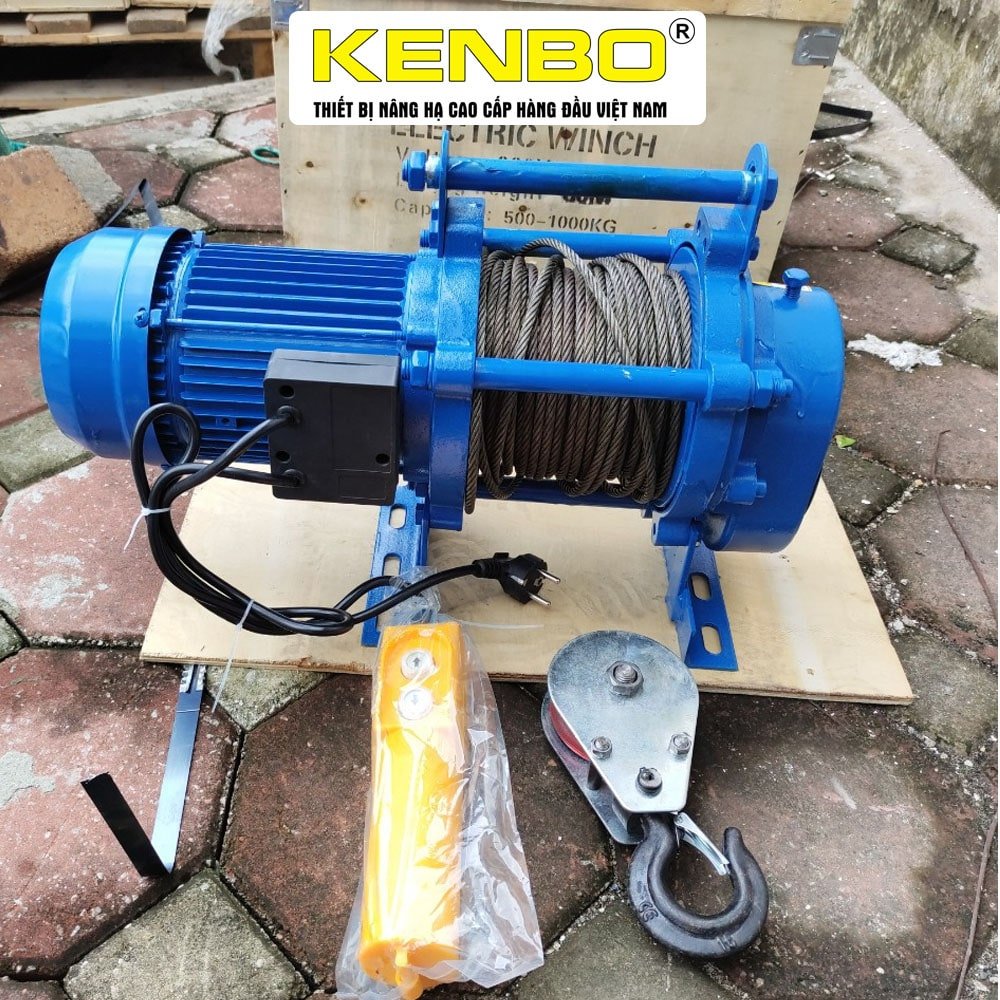 Tời điện Kenbo KCD1000/2000 30M 380V 750/1500Kg