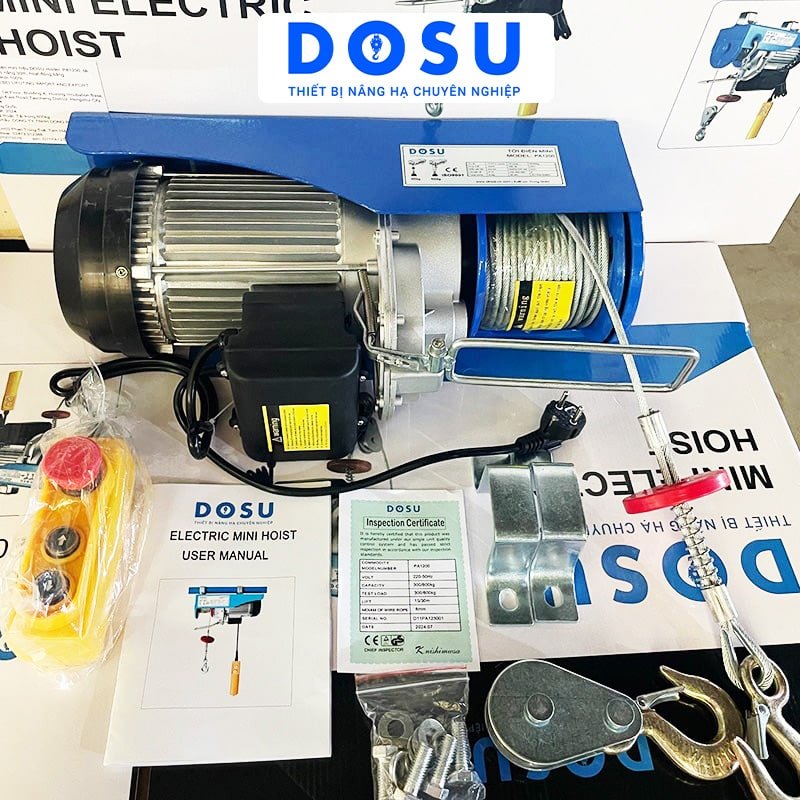 Tời Điện Dosu PA400 25M 120-240Kg 220V