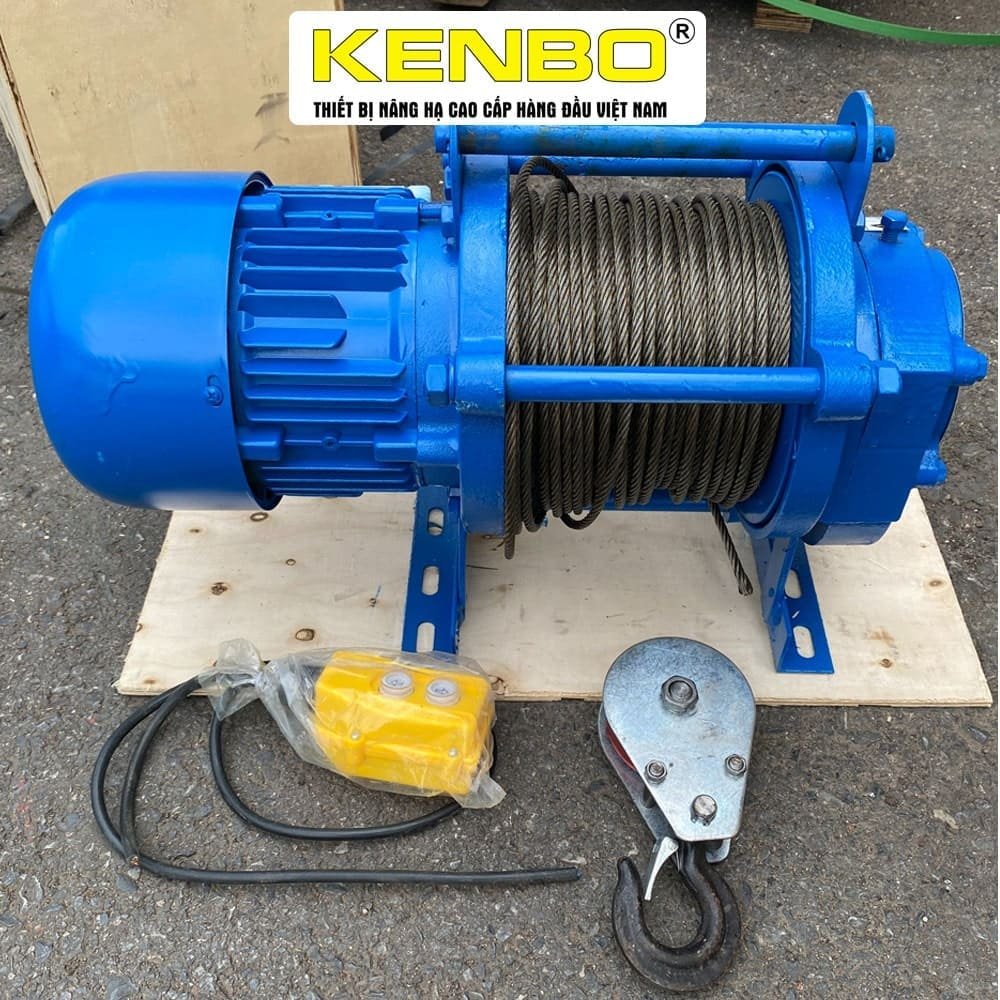 Tời Điện Kenbo KCD500/1000-60M 380V 300/600Kg
