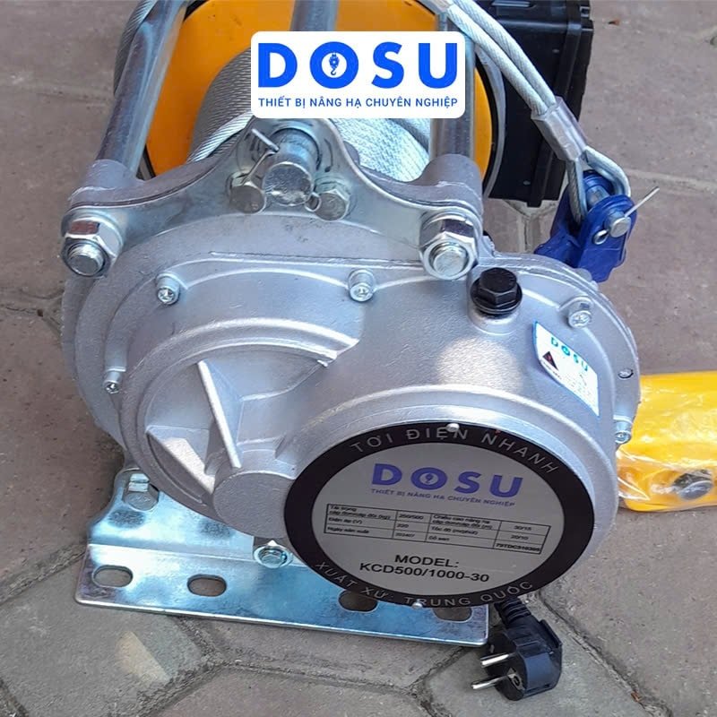 Tời Điện Dosu KCD750/1500-30MPRO 300/600Kg 220V Siêu Nhanh