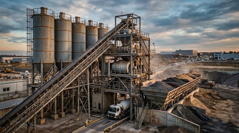 Cấu tạo trạm trộn bê tông và nguyên lý vận hành kỹ thuật